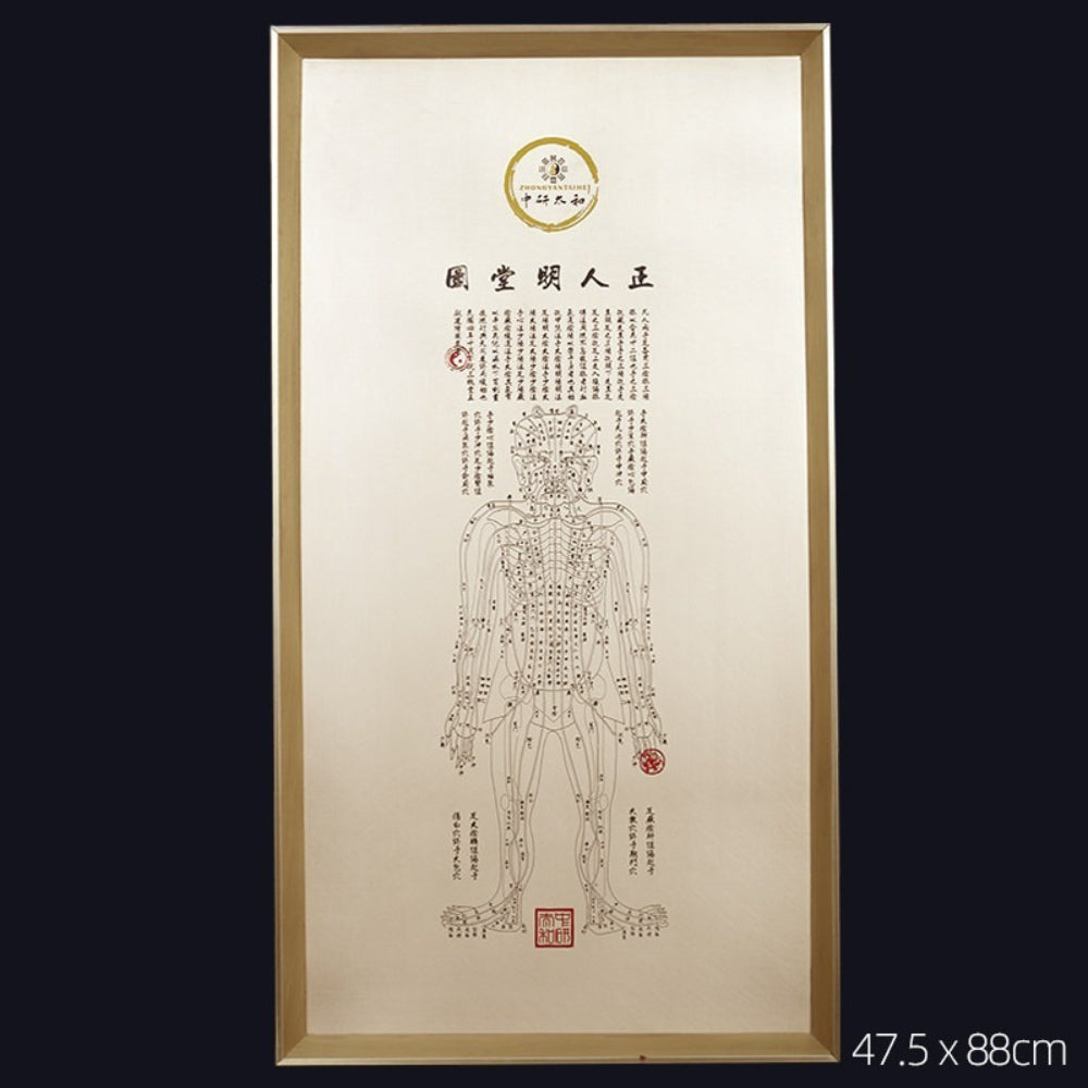 4 PCS Copper Human Acupoint Map
