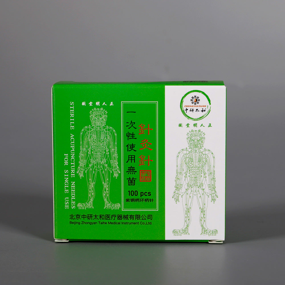 Copper Ring Handle Acupuncture Needles 100pcs