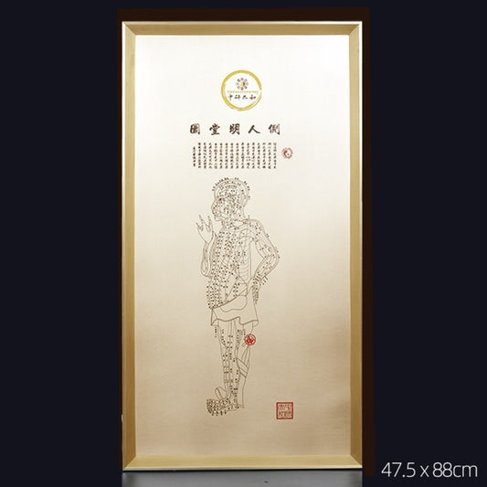 4 PCS Copper Human Acupoint Map