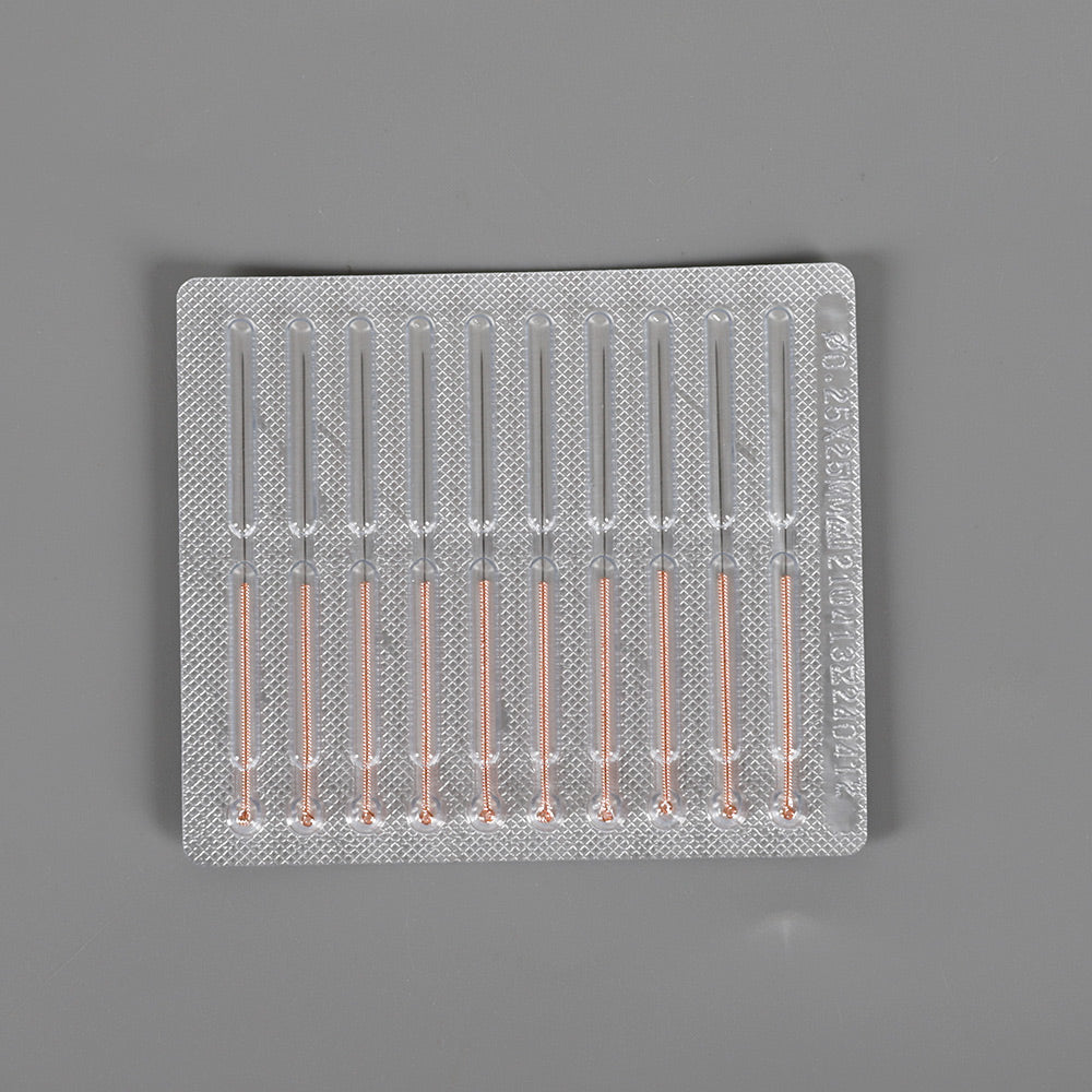 Copper Ring Handle Acupuncture Needles 100pcs