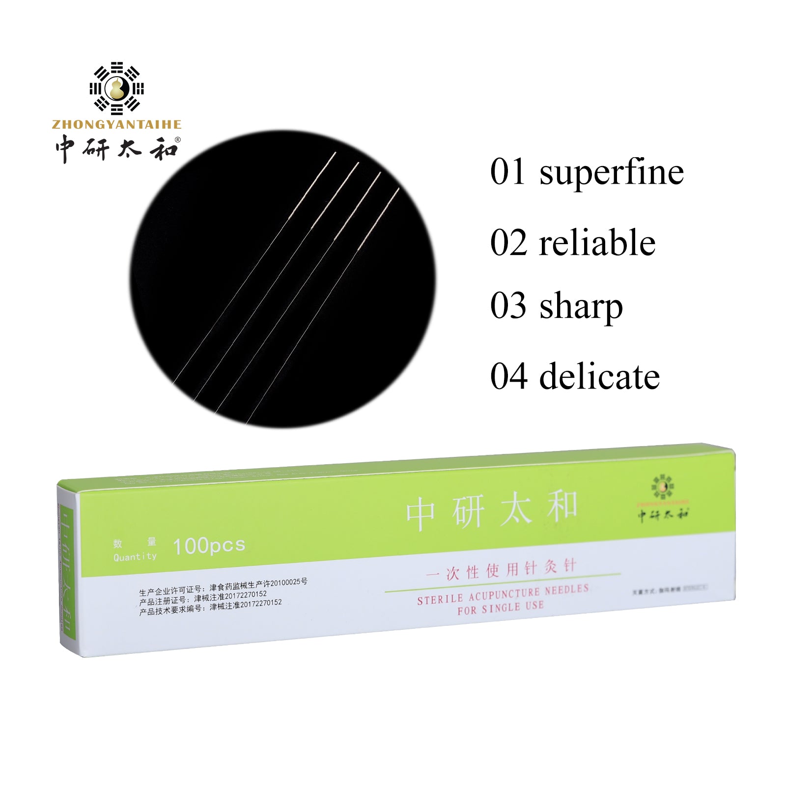 Long Needles Acupuncture 100pcs/box