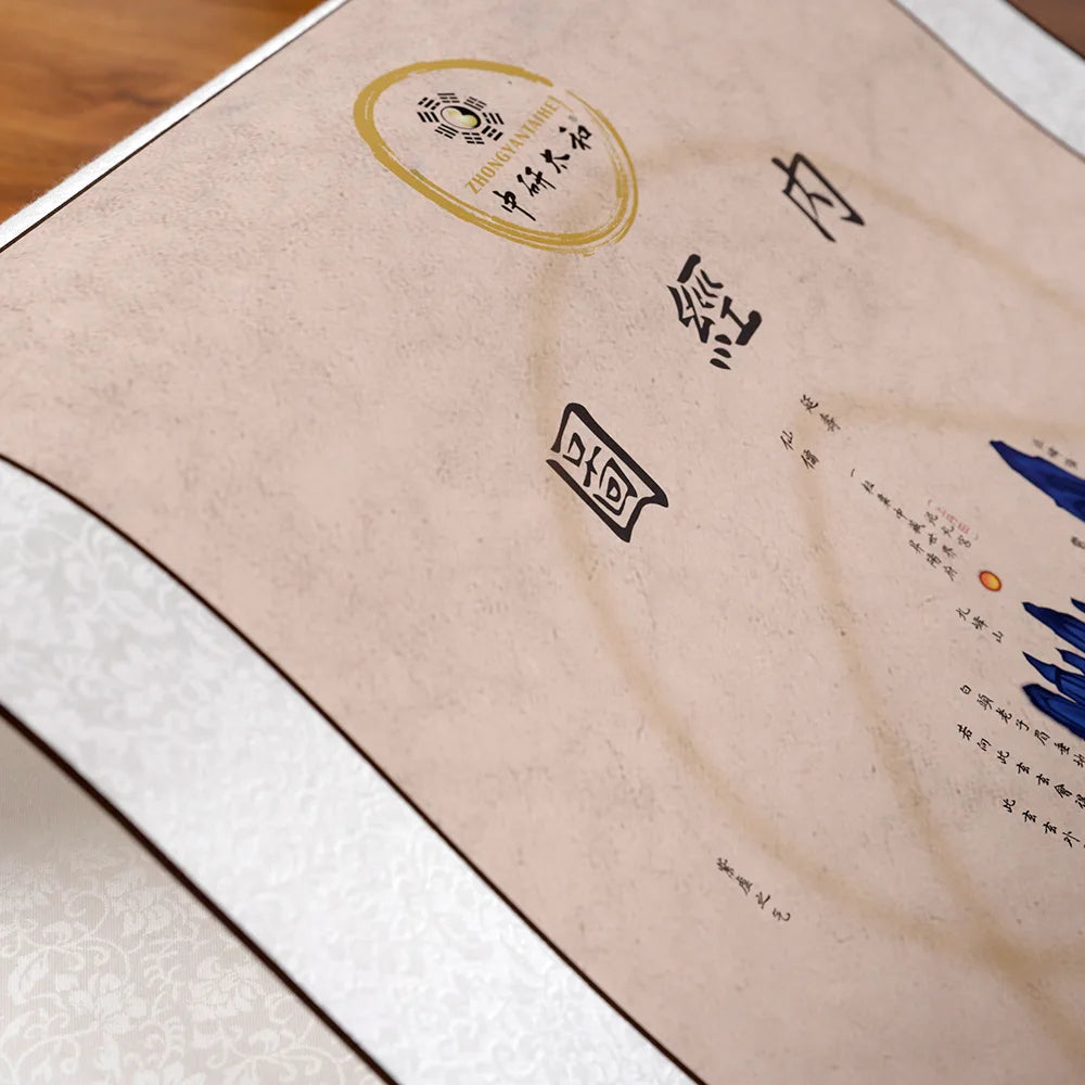 Color Internal Meridian Diagram Wall Chart