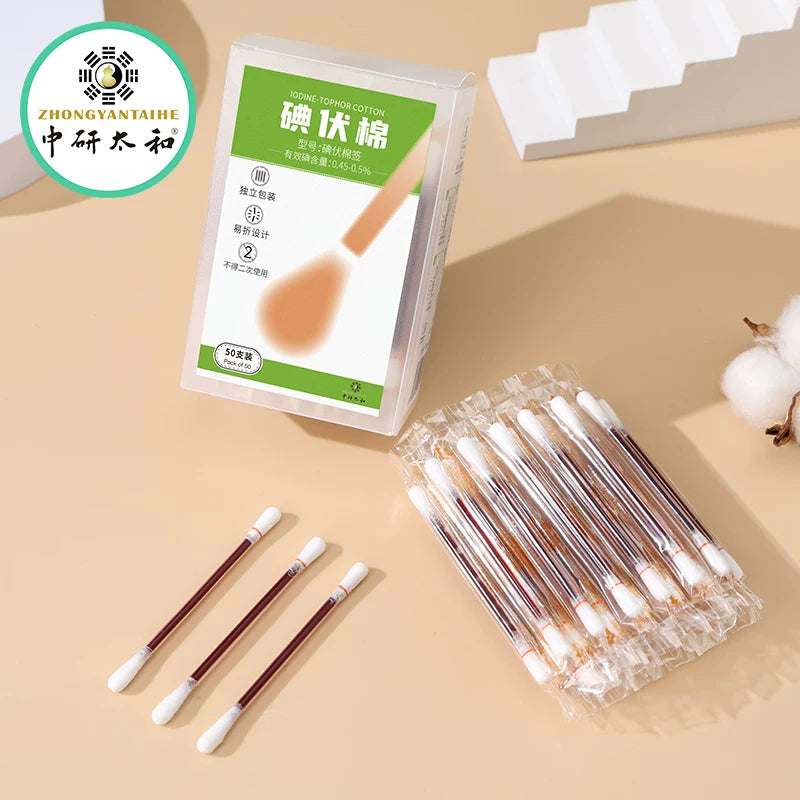 Medical iodine swabs