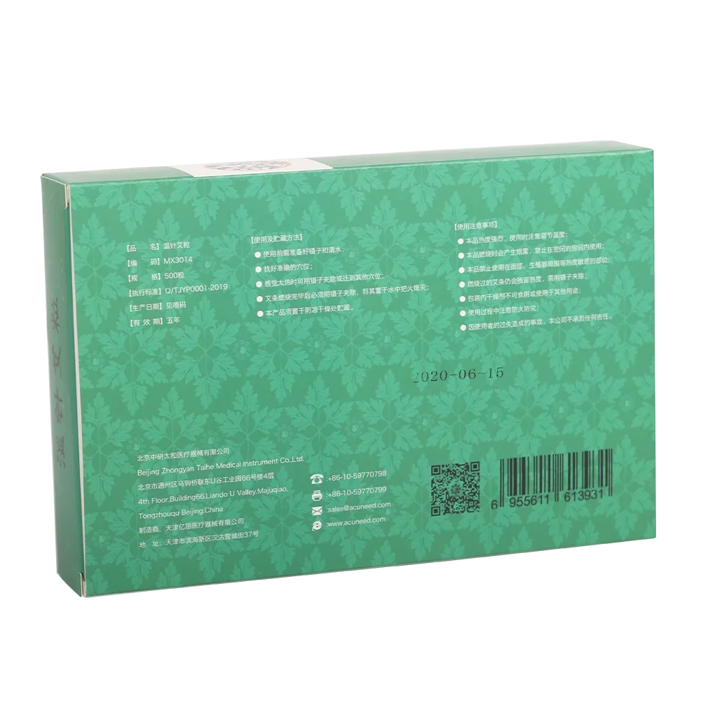 500 pieces/box Warm Needles Moxa