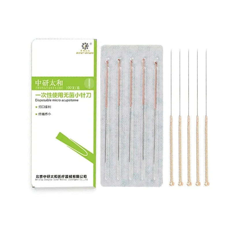 100Pcs Copper Handle Acupotomy